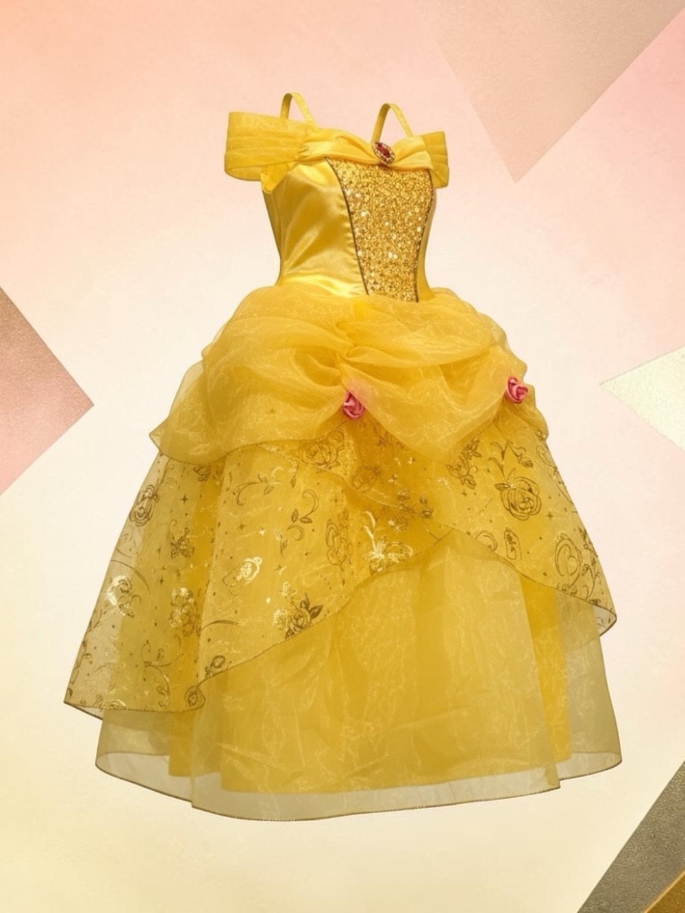 Disney Yellow Sparkle Princess Ball Gown Costume